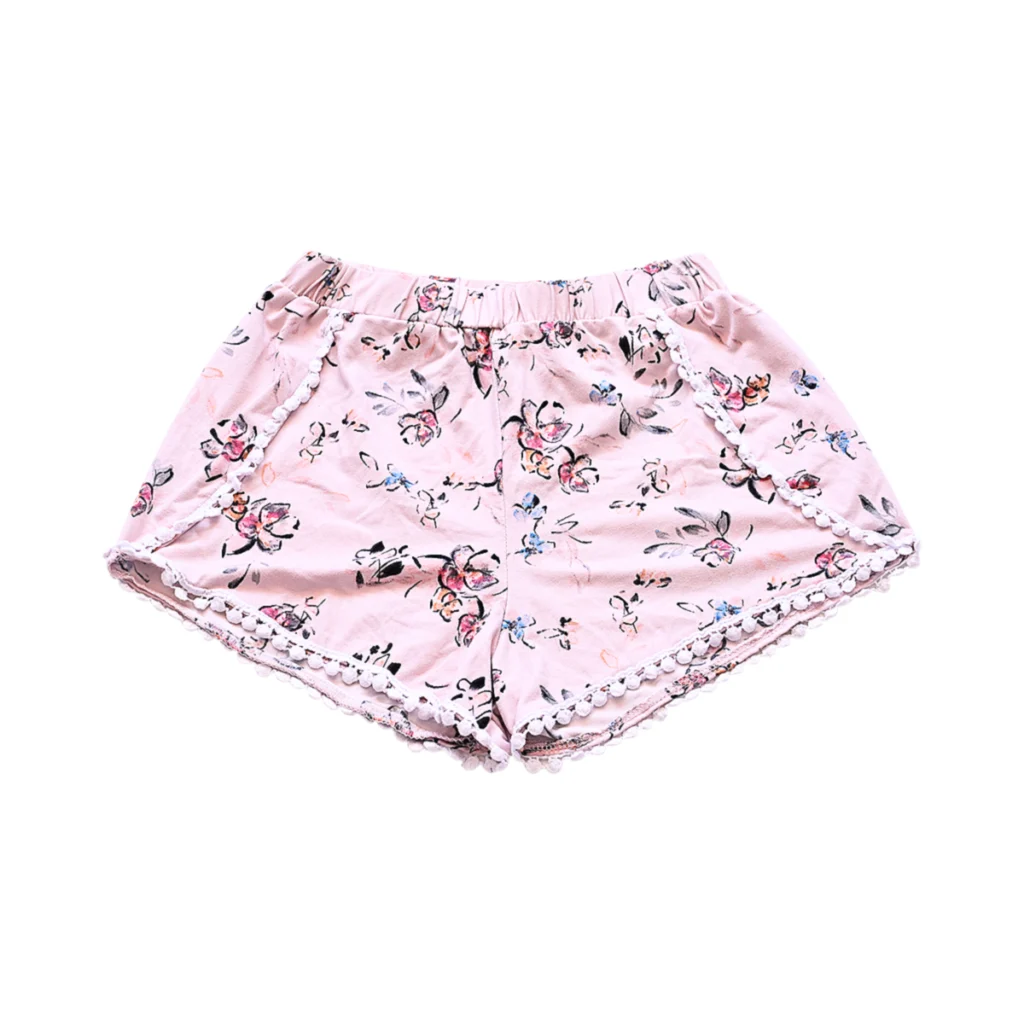 Floral Shorts | Light Pink  10/12y - Designed by SHOSHO