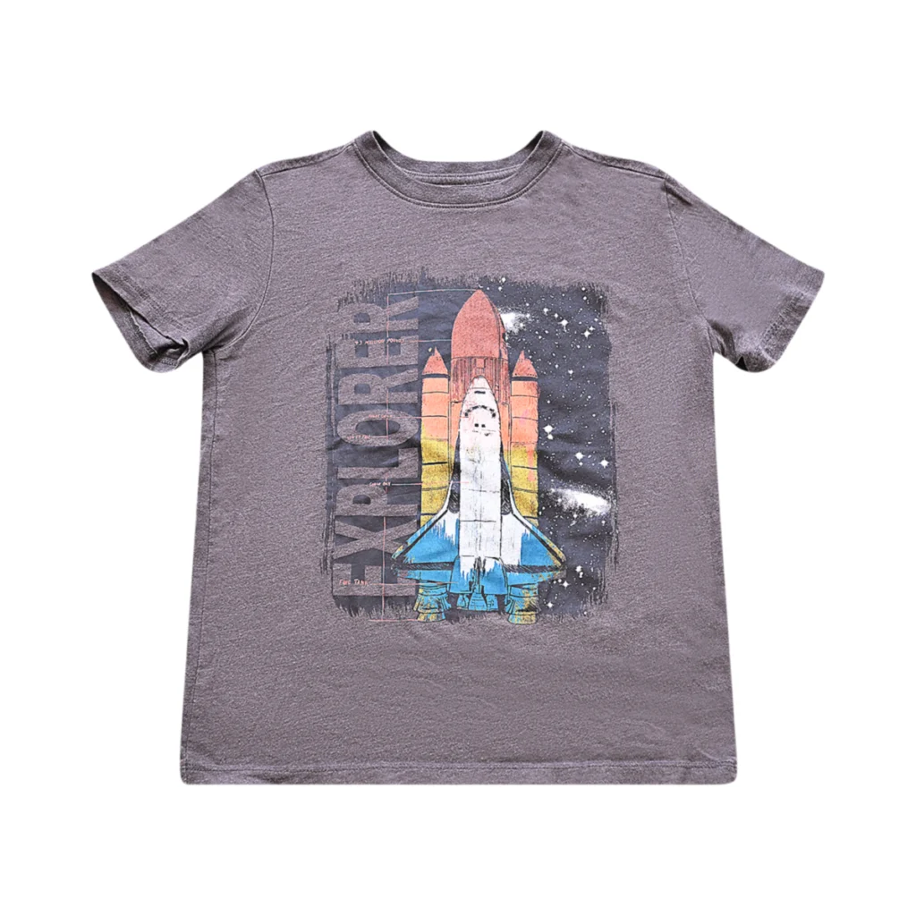 Explorer Tee | Charcoal  8/10y - Designed by CAT & JACK