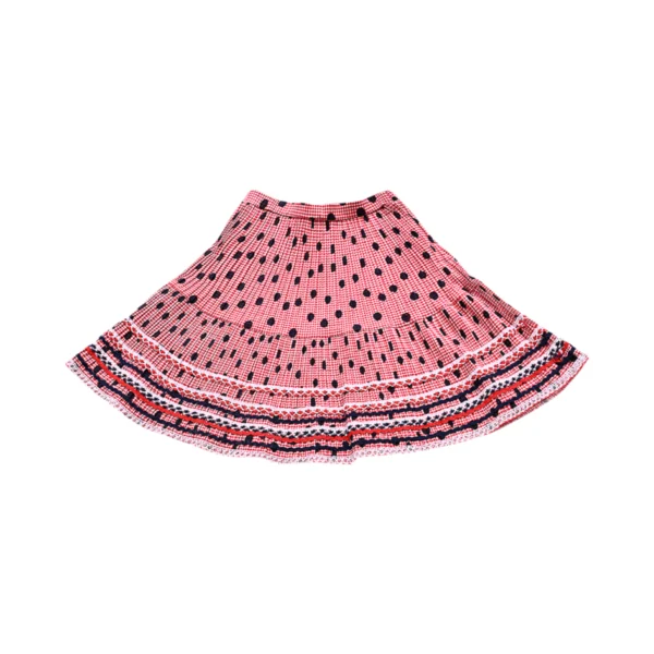 Micro Pleated Tiered Skirt | Multi  4/5y - Designed by FISH AND KIDS
