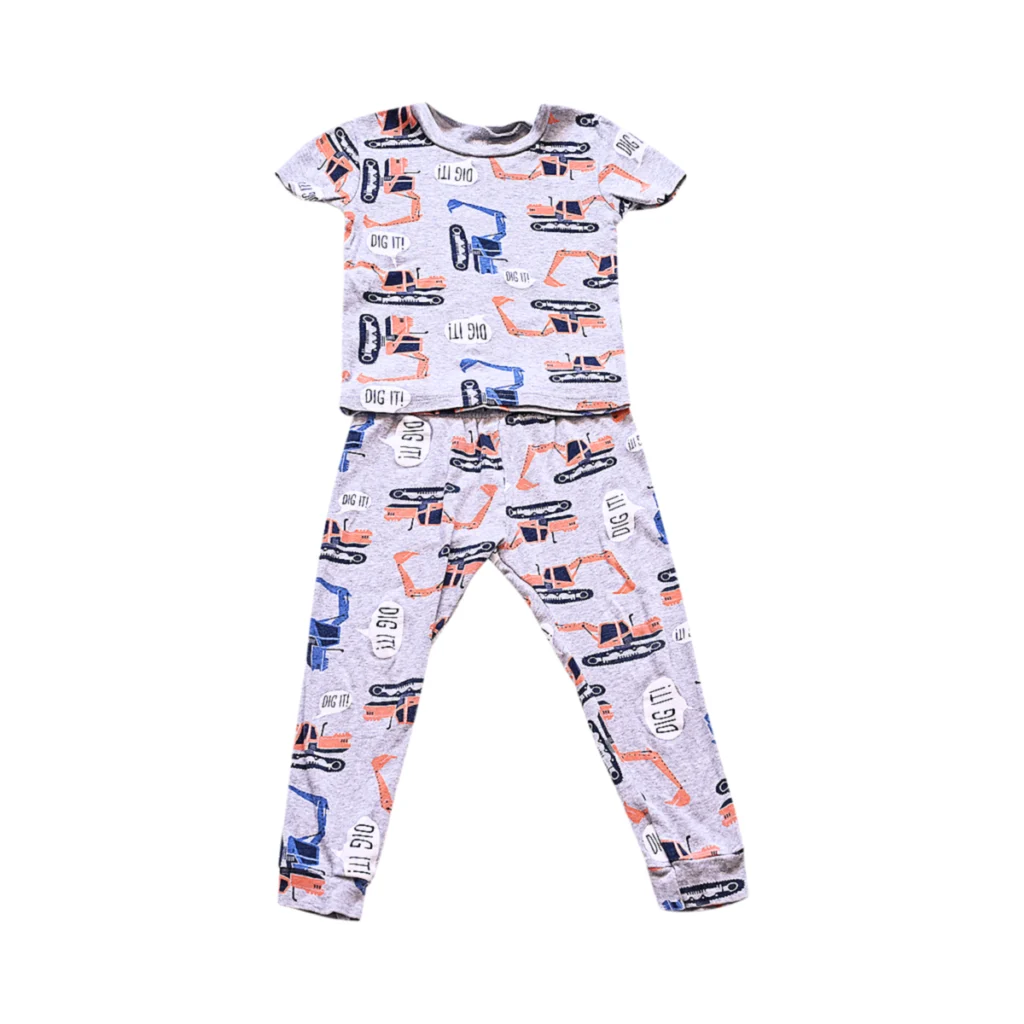Monster Truck Pajama Set  | Heather Grey  3y - Designed by Carter's