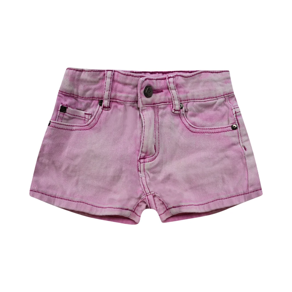 Sweet Pink Denim Shorts  | Faded Pink  5y - Designed by DKNY