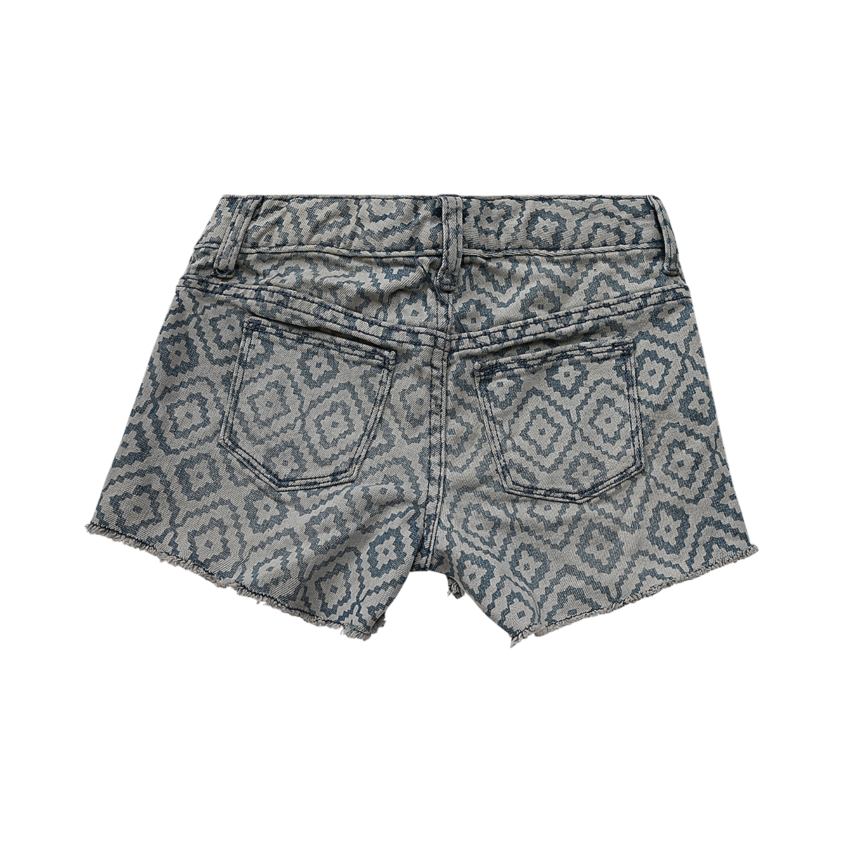 DSC 2748 Geometric Print Denim Shorts | Light Wash 6y - Designed by Old Navy
