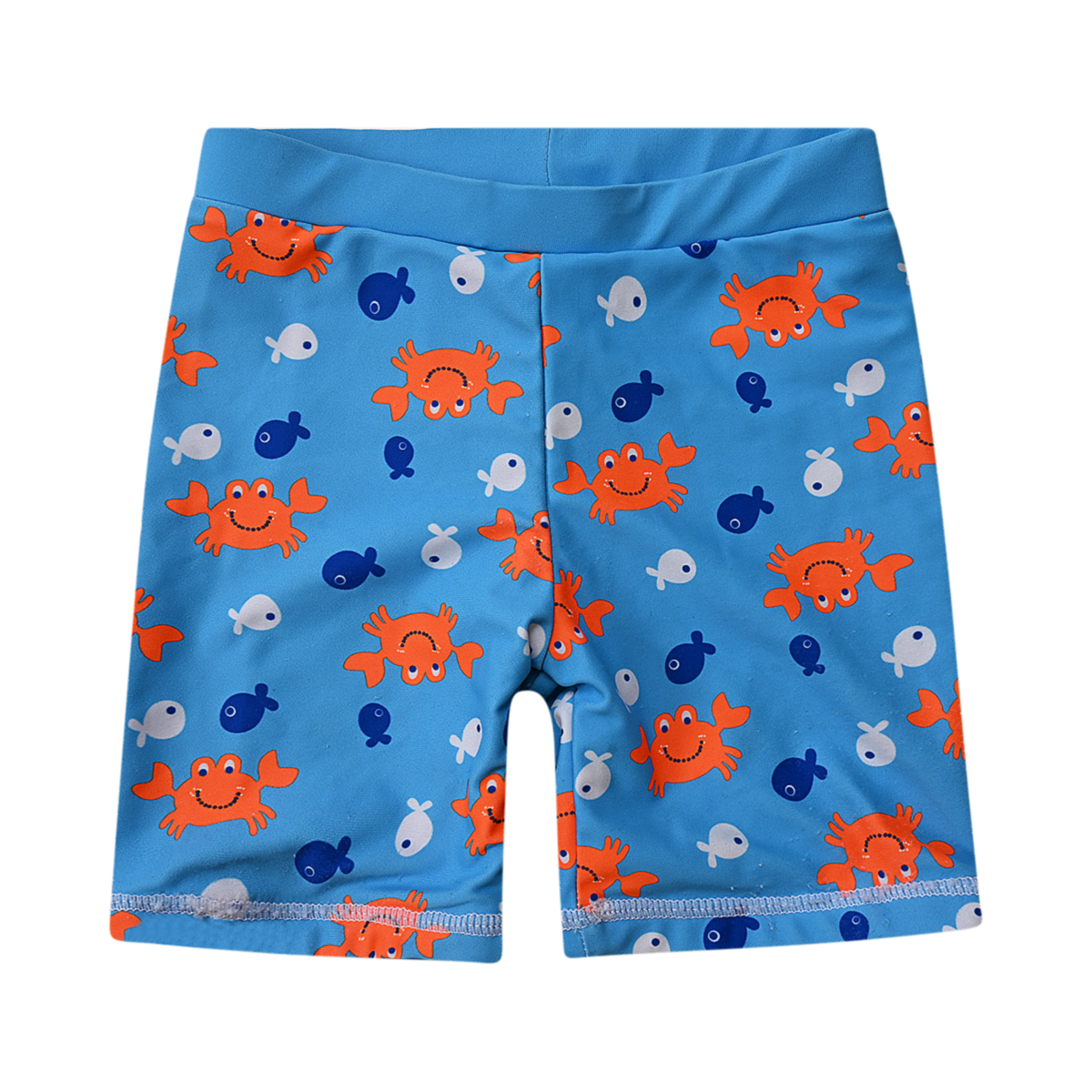 DSC 2796 Ocean Friends Swim Shorts | Sky Blue 2y - Designed by Unknown