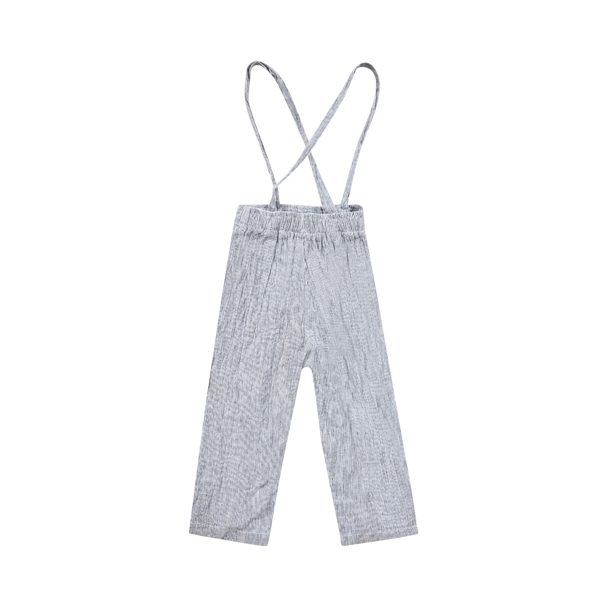 DSC 2919 Pinstripe Suspender Pants | Grey Multi 4y - Designed by Yoli & Otis