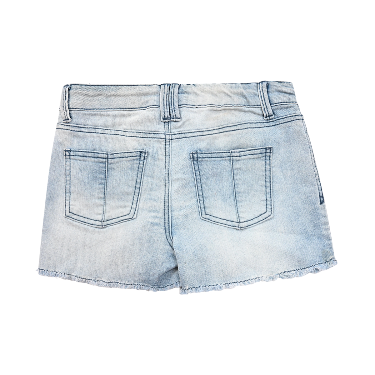 DSC 2965 Embroidered Denim Shorts | Light Wash 10/12y - Designed by CHEROKEE