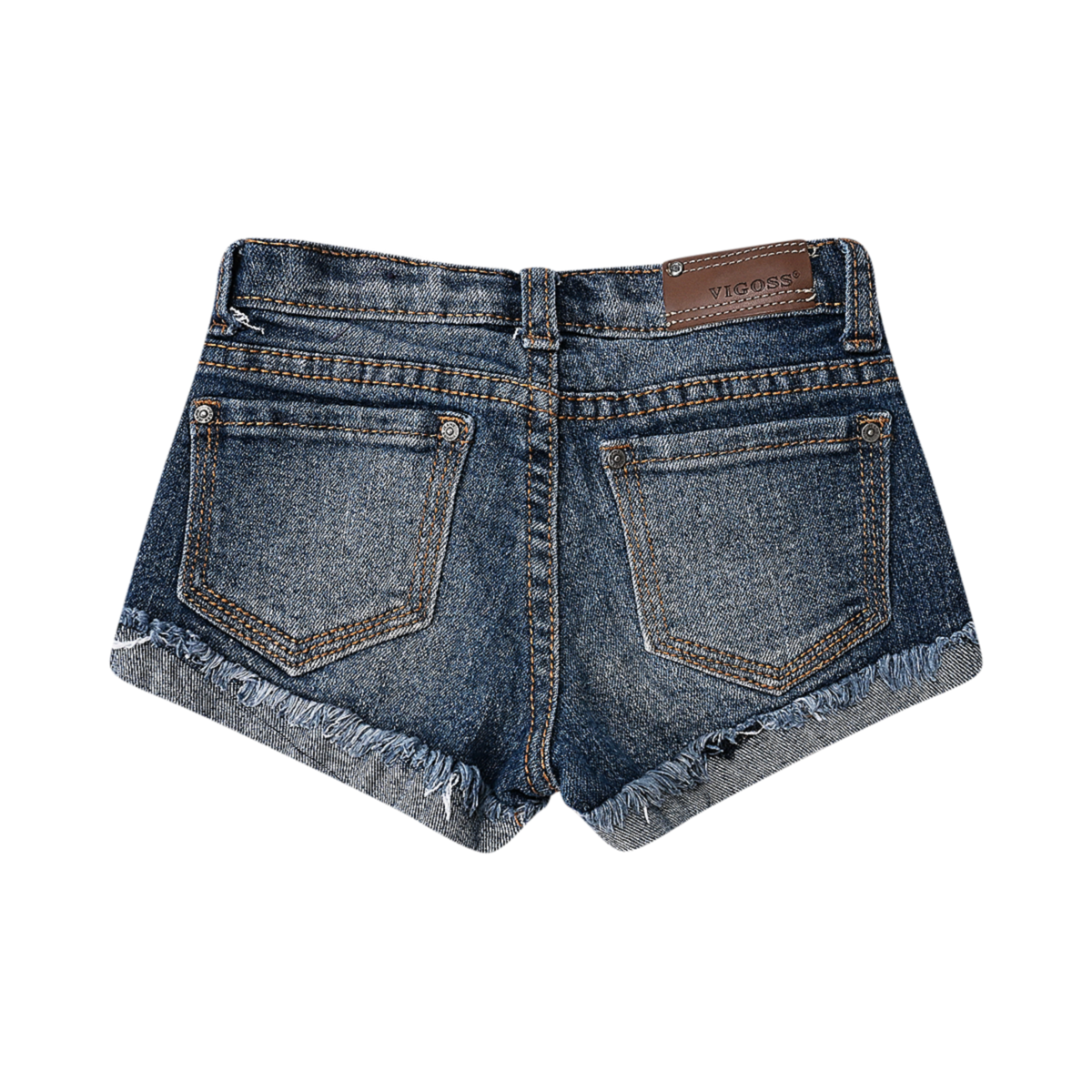DSC 3017 Lace Patch Shorts | Dark Wash 6y - Designed by VIGOSS