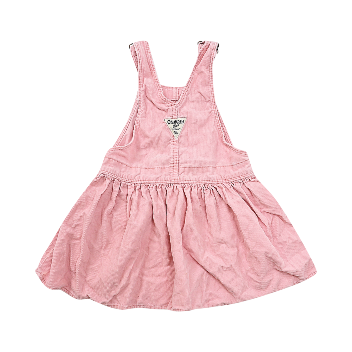DSC 3085 Corduroy Overall Dress | Peach 4y - Designed by OSH KOSH B'GOSH