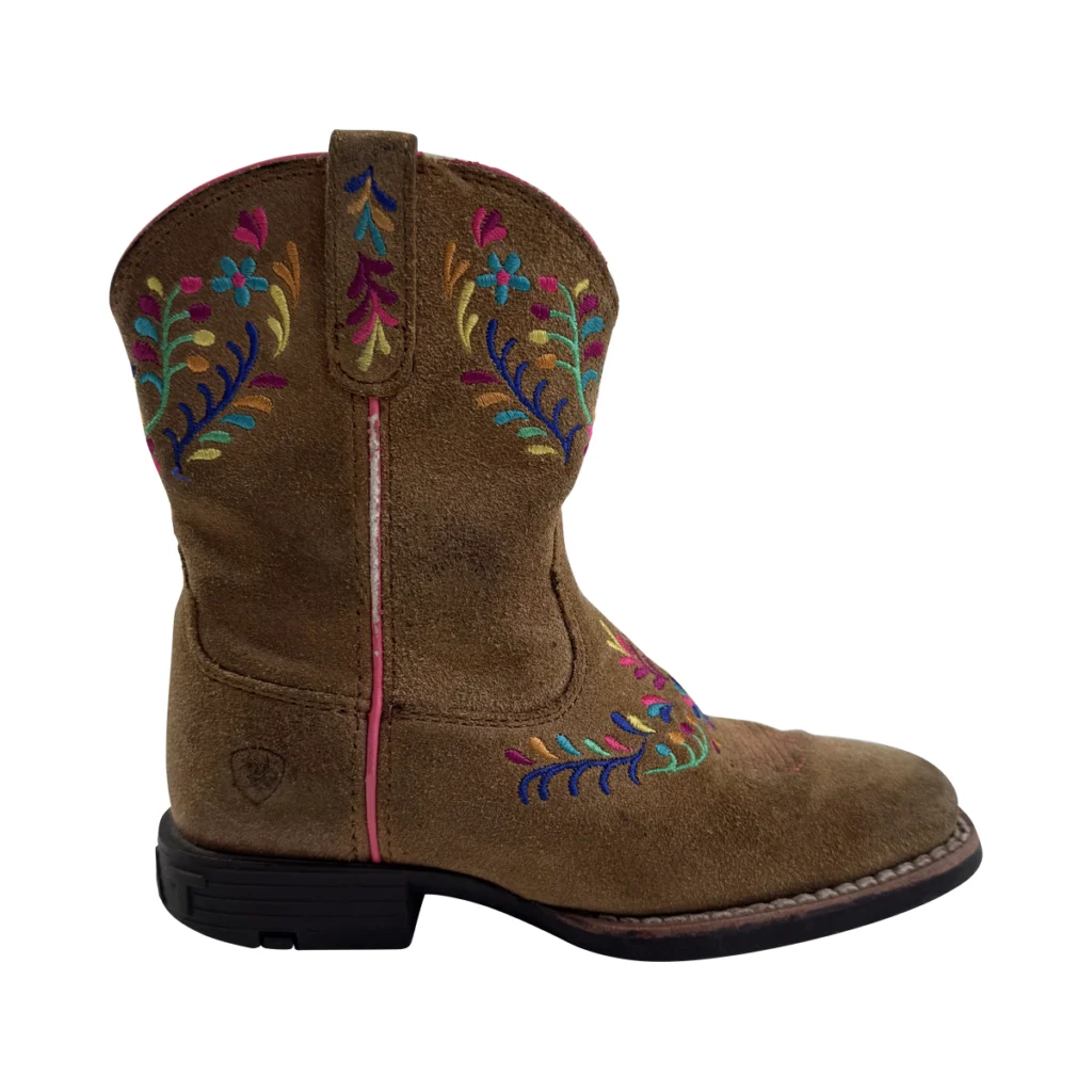 Floral Rodeo Cowgirl Boots  | Chestnut  10 Youth - Designed by ARIAT