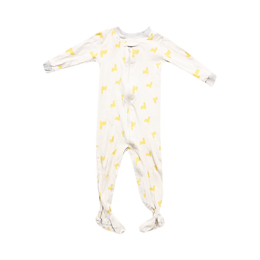 Llama Print Sleeper  | White Multi  24m - Designed by ROCKIN' BLINKS