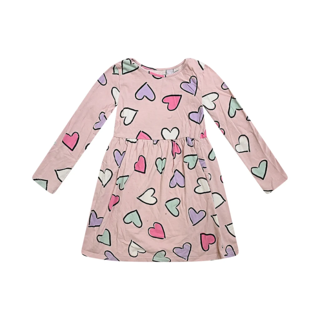 Little Valentine Dress | Light Pink  5/6y - Designed by H&M
