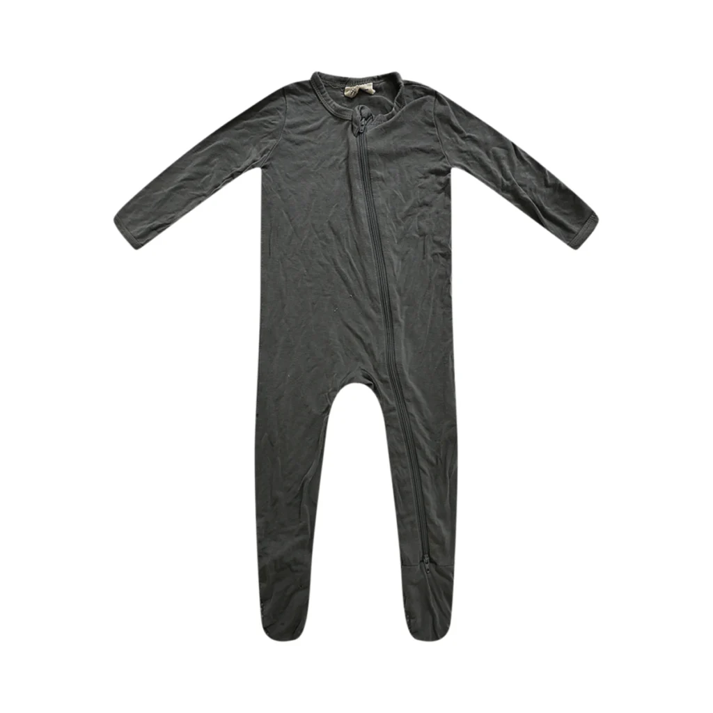 Basic Footed Sleeper  | Charcoal  6/12m - Designed by Kyte Baby
